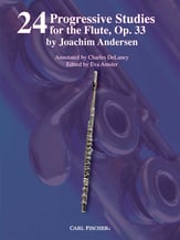 24 PROGRESSIVE STUDIES FOR FLUTE OP 33 cover